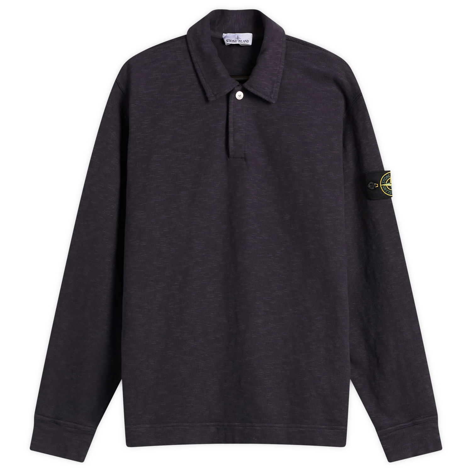 Поло тениска Stone Island Brushed Cotton Long Sleeve Polo Shirt, Size Large Тъмно синьо | K2S156100054-V0026, 0