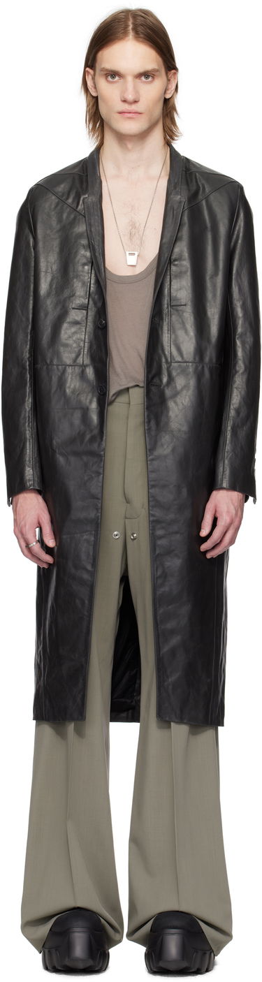 Палта Rick Owens Rick Owens Hollywood Lido Leather Coat Черно | RU01E5954 LTP, 0