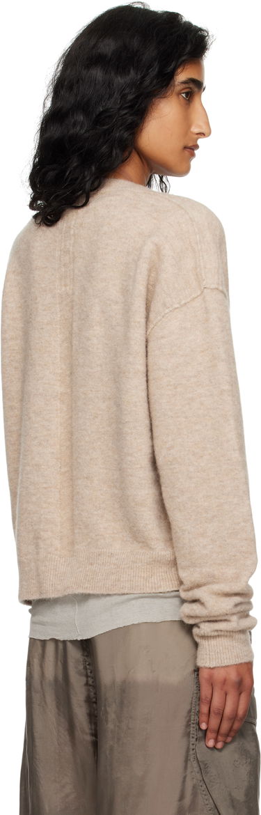 Пуловер Rick Owens Rick Owens Tommy V-Neck Sweater Бежово | RP02E4650 KWP, 2