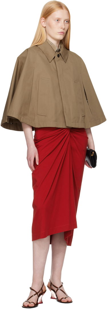 Яке Burberry Burberry Capelet Jacket Бежово | 8110706, 4