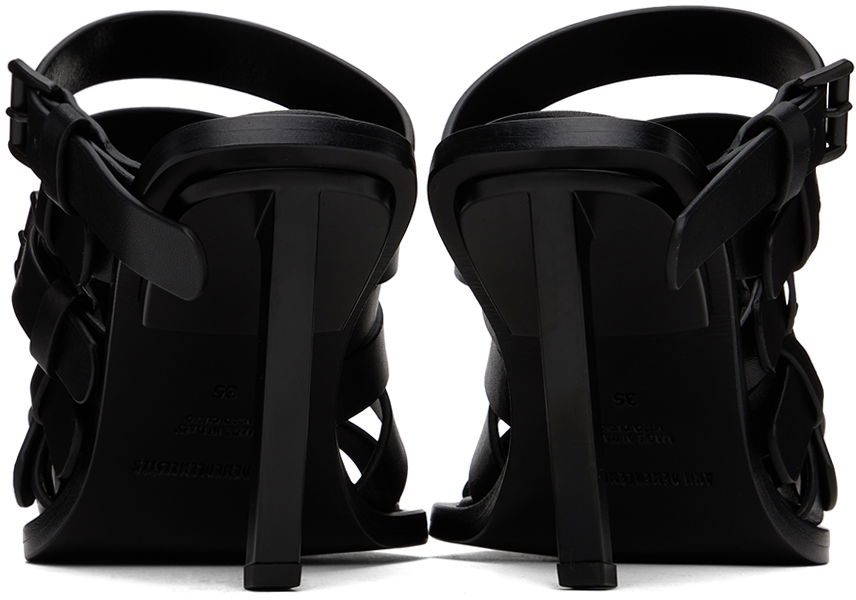 Аксесоари Ann Demeulemeester Ann Demeulemeester Nel Heeled Buckle Strap Mules Черно | 2401-W-H10-LT049-099, 1
