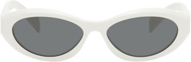 Слънчеви очила Prada White Oval Sunglasses Бяло | 0PR 26ZS 8056597875233, 0