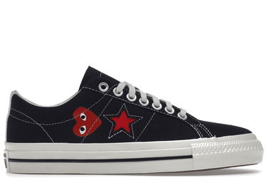 Кецове и обувки Converse One Star Ox Comme des Garcons PLAY Black Черно | A01791C, 0