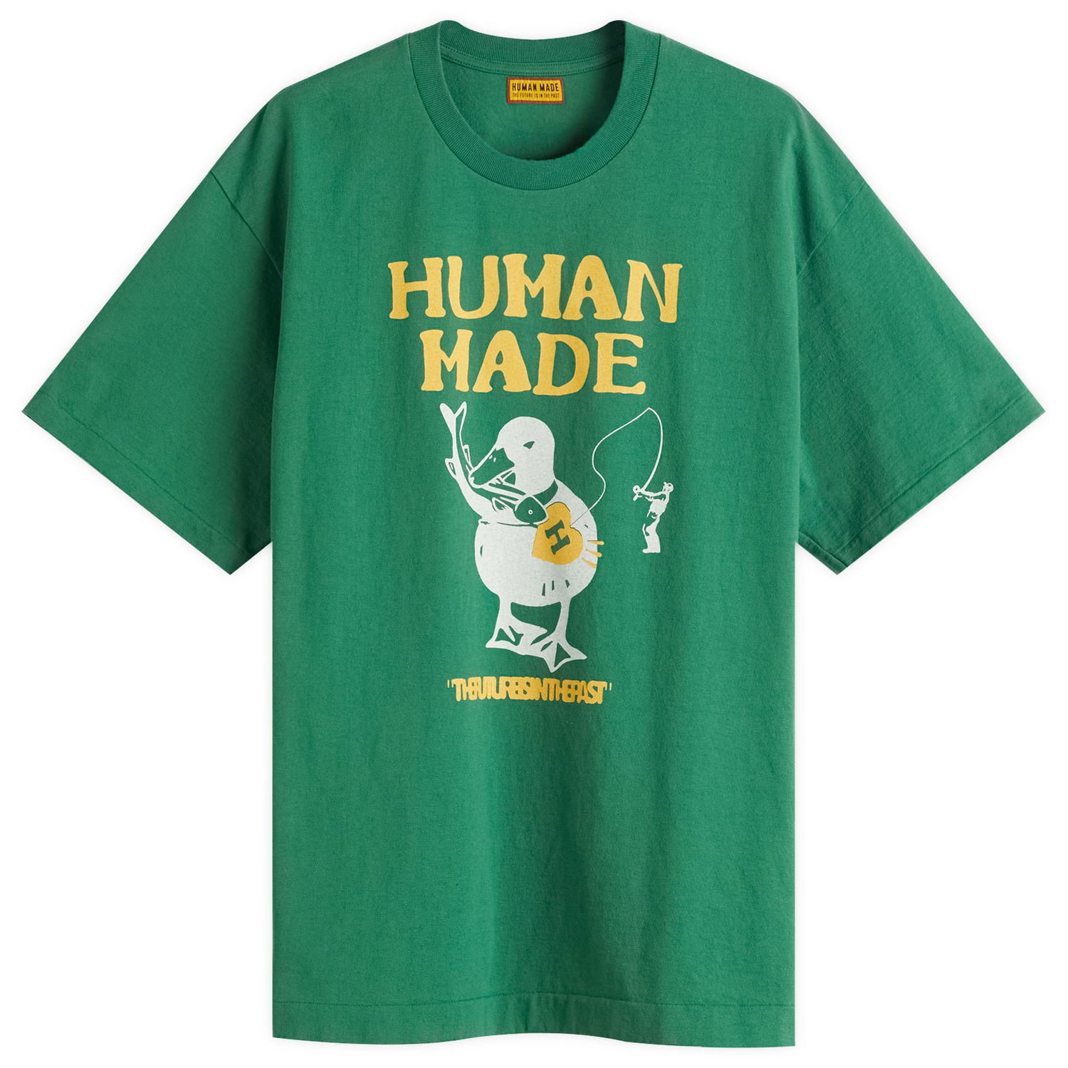 Тениска Human Made Human Made Fishing Duck Graphic Tee, Size Large Зелено | HM29TE026-GRN, 0