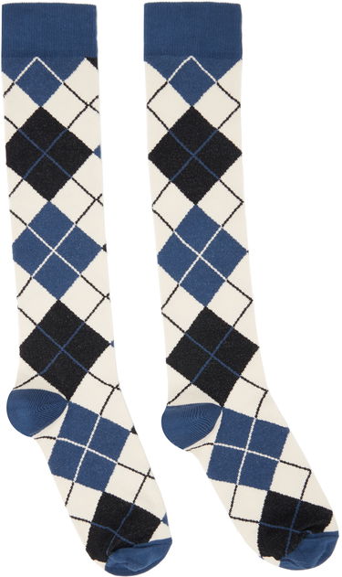 Чорапи Anna Sui Argyle Knee-High Socks Синьо | 624U92, 0