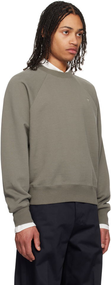 Пуловер AMI AMI Paris Tonal Ami de Coeur Sweatshirt Зелено | USW074.747, 1