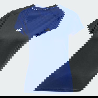 Тениска adidas Performance AEROREADY Train Essentials V-Neck Training T-Shirt Синьо | JC9567, 3