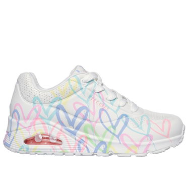 Кецове и обувки Skechers Uno - Spread The Love Бяло | 155507-WPTQ, 0