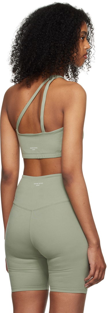 Сутиен Anine Bing Jules One Shoulder Sports Bra Зелено | S-10-9157-340, 2