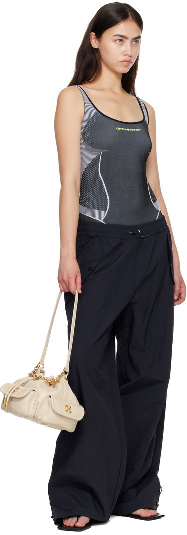 Дамска чанта Off-White Dumbo.B Leather Drawstring Chain-Link Bucket Bag Бежово | OWMY002F25LEA0010400, 3