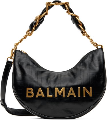 Дамска чанта Balmain Balmain 1945 Soft Moon Shoulder Bag Черно | EN1BQ954LETF, 0