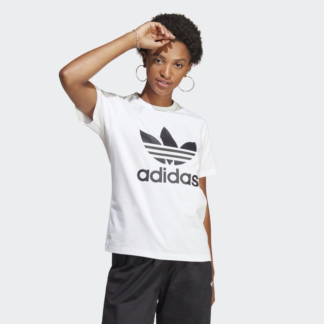 Тениска adidas Originals Tee Adicolor Бяло | IB7420, 0