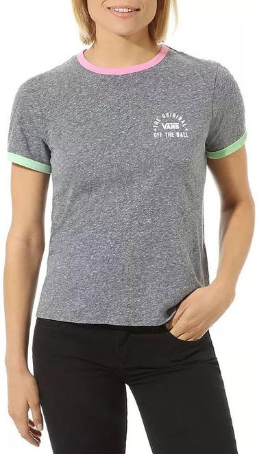 Тениска Vans Women's T-Shirt Short Sleeve Print Сиво | vn0a4dnqv5o1, 0