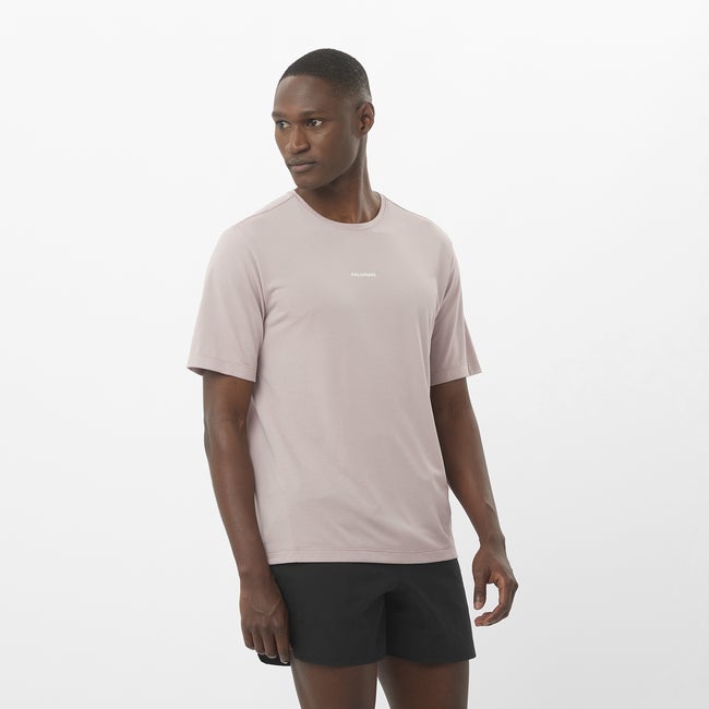Тениска Salomon Shakeout Core T-Shirt Лилаво | LC2424100, 0