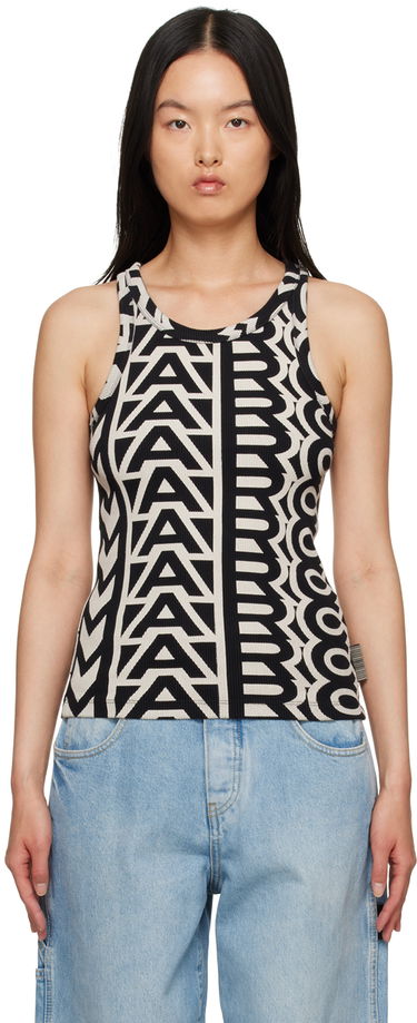 Потник Marc Jacobs Marc Jacobs Monogram Rib Knit Tank Top Черно | 2P3RTP016C12, 0