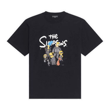 Тениска Balenciaga Small Fit Tee Черно | 670943 TLVG7 0100, 0