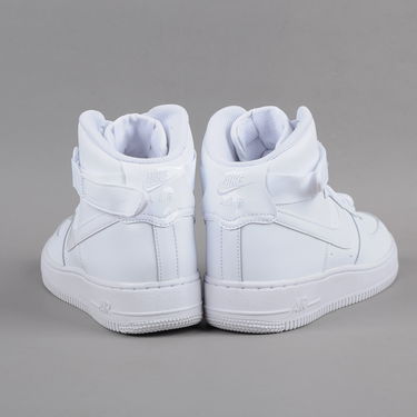 Кецове и обувки Nike Air Force 1 High ''White'' GS Бяло | 653998-100, 3