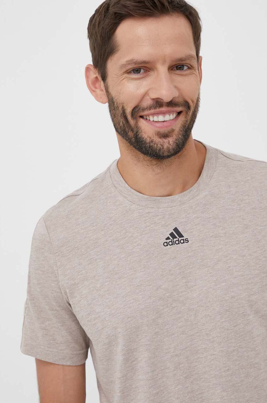 Тениска adidas Originals Mélange Tee Бежово | IB6143, 0