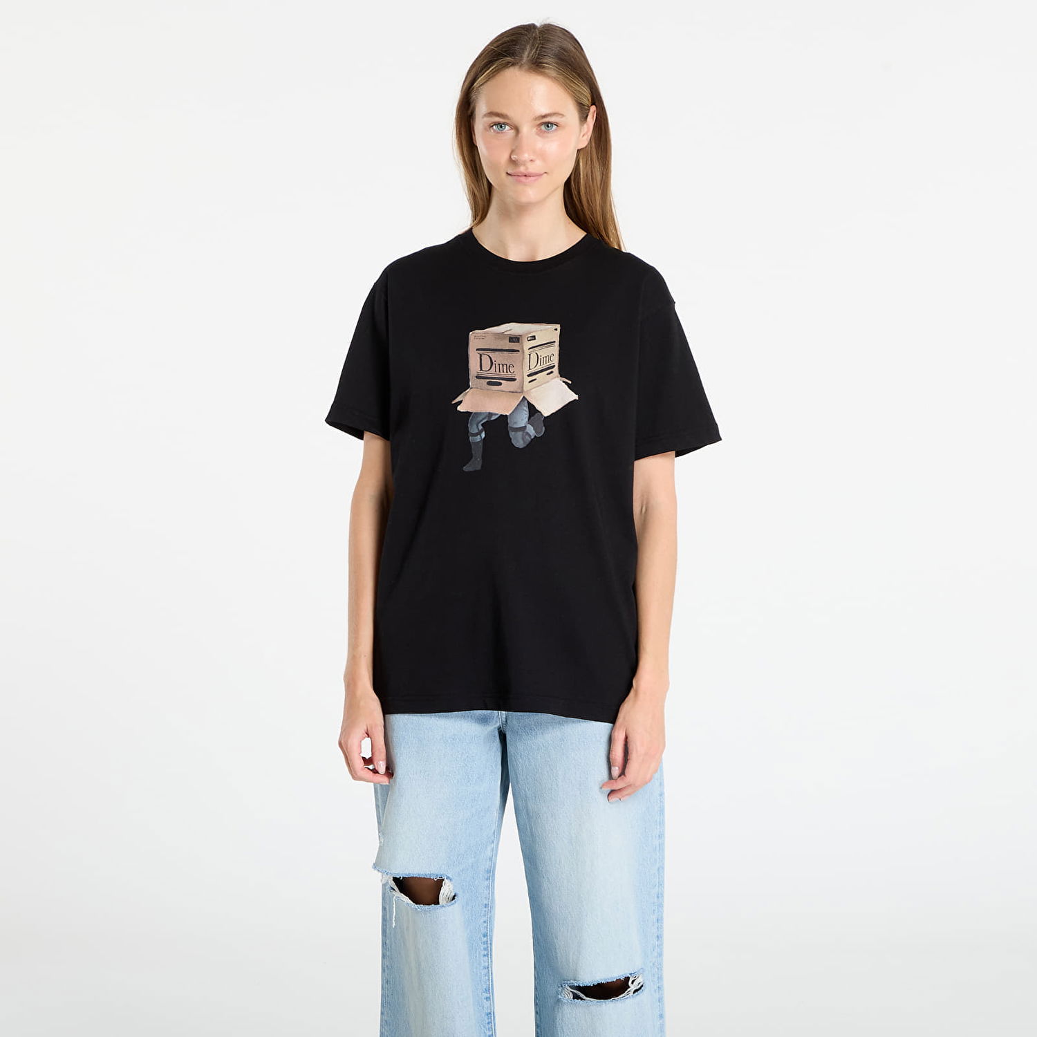 Тениска Dime DIME Solid T-Shirt Черно | DIMESU2551BLK, 1