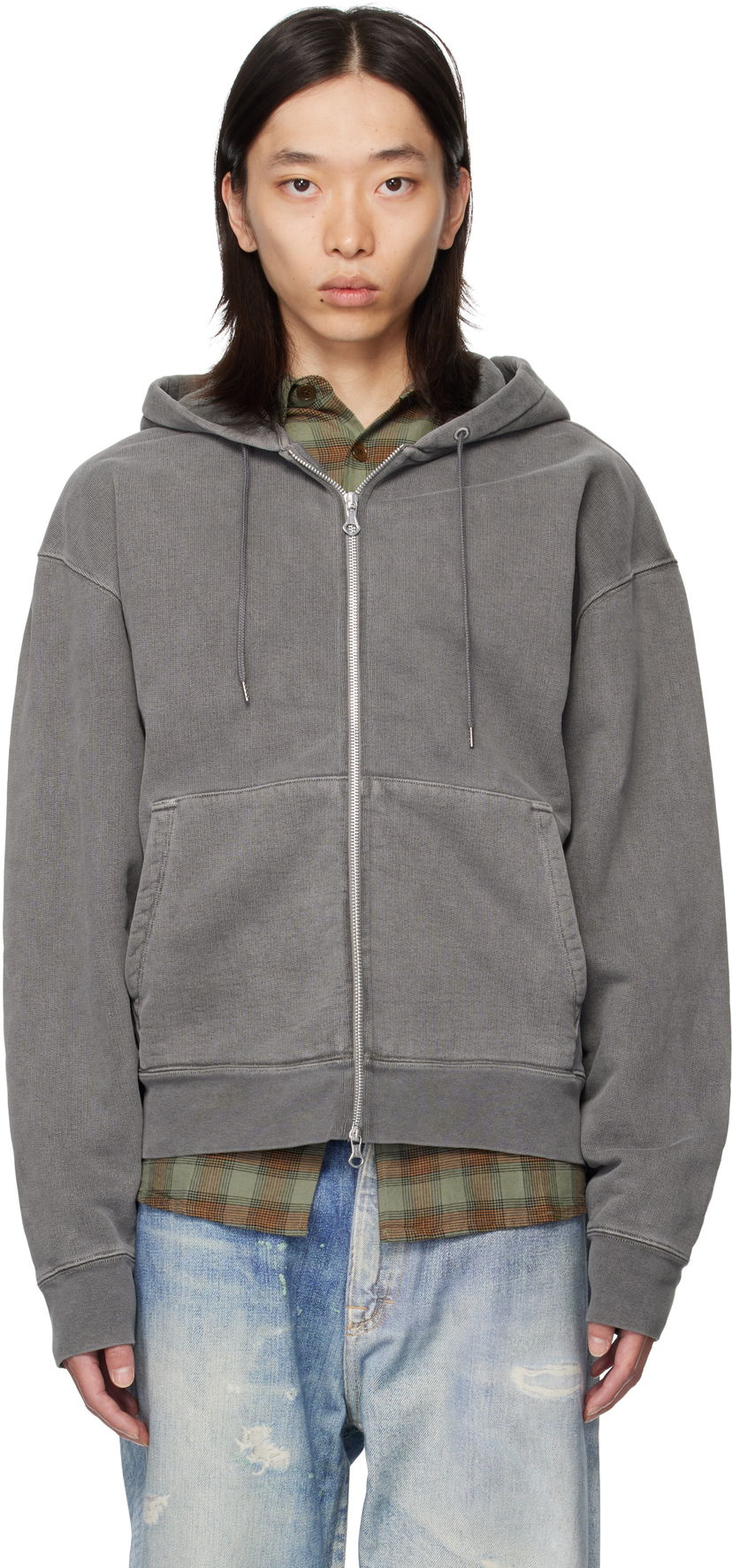 Суитчър OUR LEGACY Our Legacy Rascal Zip-Up Hoodie Сиво | M4256RW