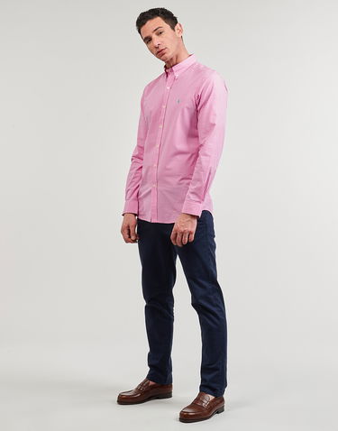 Риза Polo by Ralph Lauren Long sleeved Shirt Polo Ralph Lauren CHEMISE AJUSTEE SLIM FIT EN POPELINE RAYE Розово | 710929345003, 2