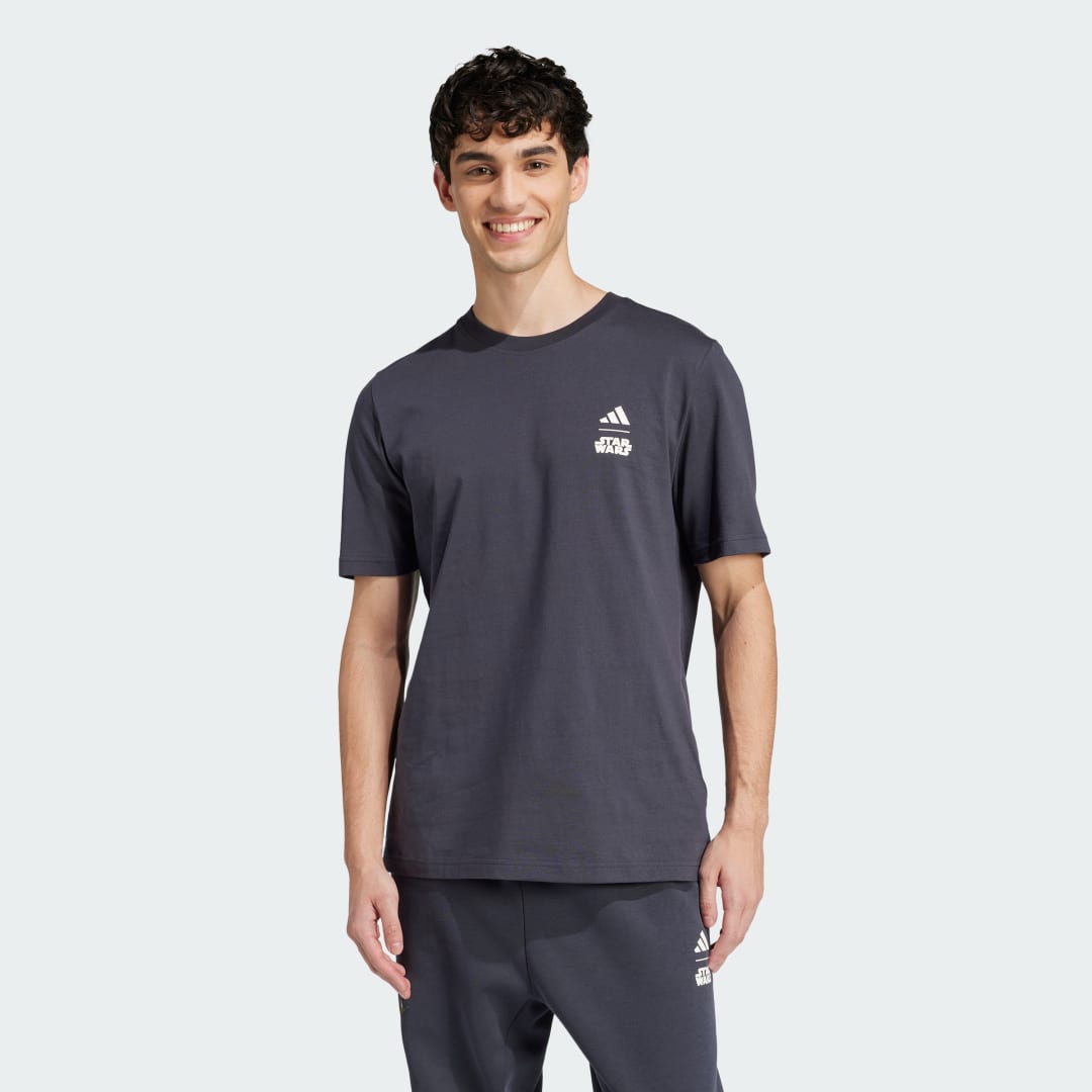 Тениска adidas Performance adidas x Star Wars The Mandalorian Regular Fit Graphic T-Shirt Сиво | JI5716, 0