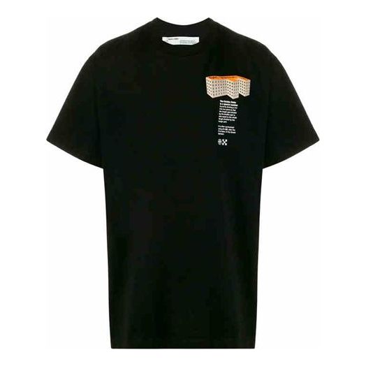 Тениска Off-White Off-White The Golden Ratio Graphic Print T-Shirt Черно | OMAA038R201850071088, 0