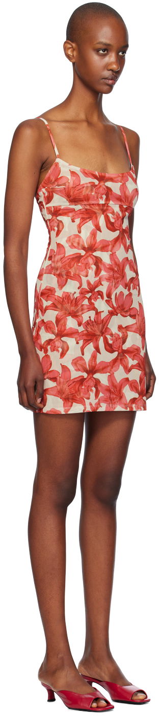 Pокля Miaou Miaou Anya Floral Print Mini Dress Червено | 5026PM1OAL, 1