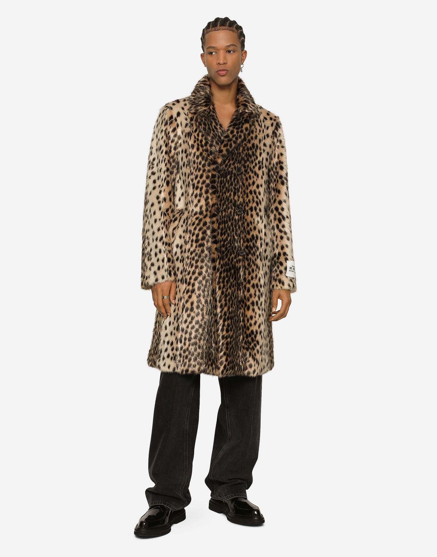 Палта Dolce & Gabbana Dolce & Gabbana Lynx-Effect Faux Fur Coat Многоцветен | G038TTFJPAFS8350, 1