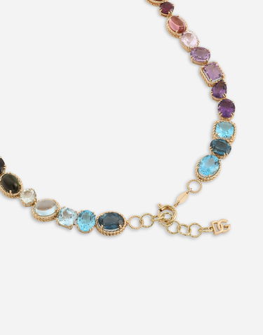 Колие Dolce & Gabbana Rainbow Necklace With Multicolor Gemstones Многоцветен | WNQA2GWMIX1ZOO00, 2