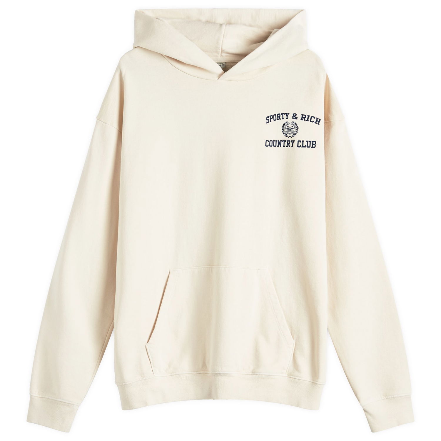 Суитчър Sporty & Rich Varsity Crest Hoodie Бежово | WS066S409VC-49, 0