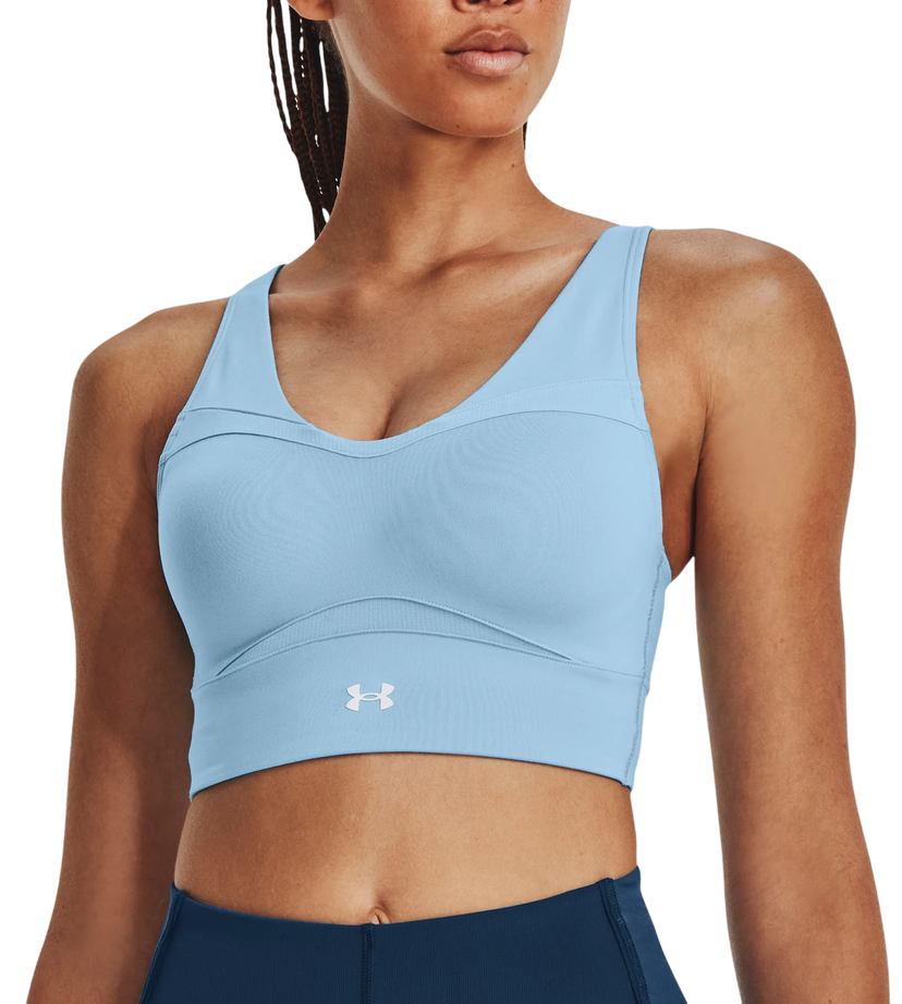 Сутиен Under Armour Smartform Evo Mid-Impact Longline Sports Bra Синьо | 1381666-490
