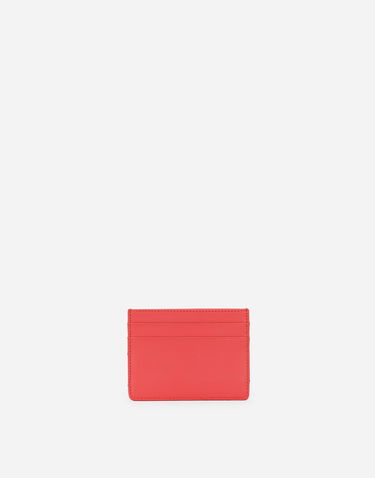 Портфейл Dolce & Gabbana Leather Card Holder With Jeweled Heart Червено | BI0330AV96787550, 2
