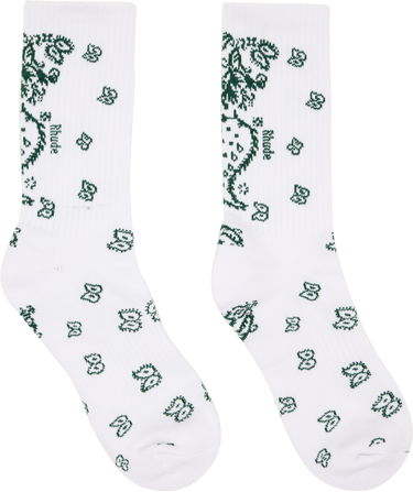 Чорапи Rhude 'Rhude' Bandana Socks Бяло | RHFW25SO03750, 0