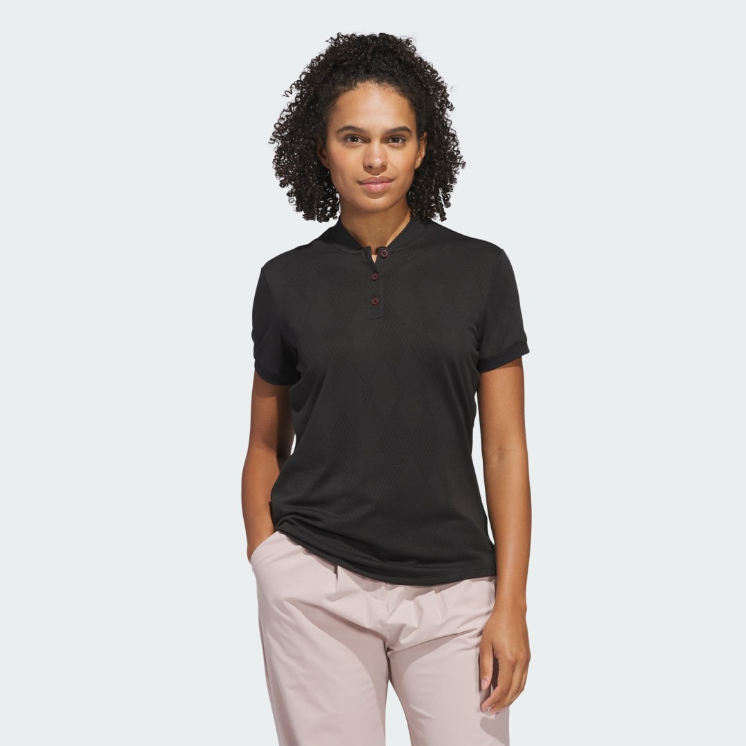Поло тениска adidas Performance Ultimate365 Diamond Jacquard Polo Shirt Черно | JE9923, 0