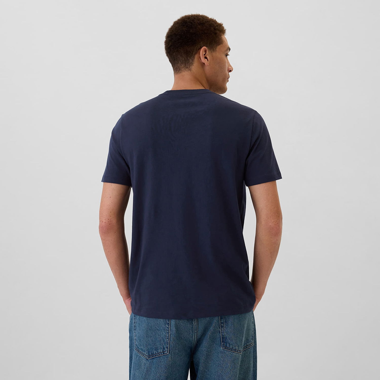 Тениска GAP T-shirt Logo Tee Tapestry Navy XS Тъмно синьо | 542246-02, 1