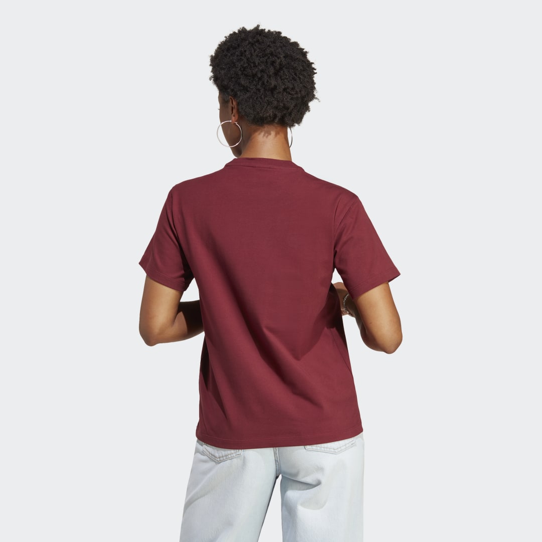 Тениска adidas Originals Adicolor Classics Trefoil Бургунди | IB7422, 1