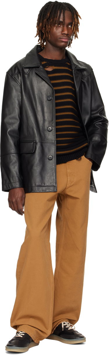 Палта Maison Margiela MM6 Maison Margiela Sports Leather Jacket Черно | SH0AM0045 M07005, 3