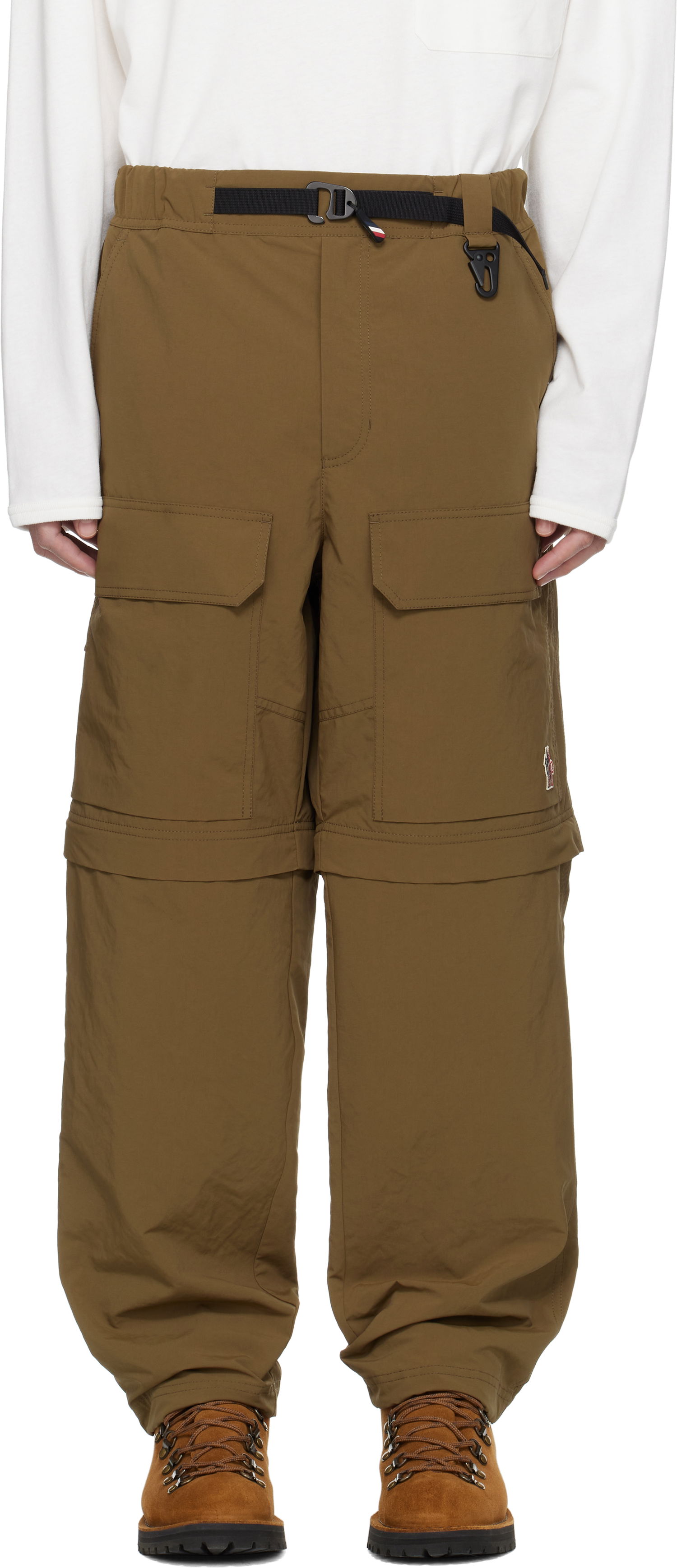 Карго панталони Moncler Moncler Grenoble Sportivo Zip-Off Cargo Pants Зелено | K10972A00002597SL, 0