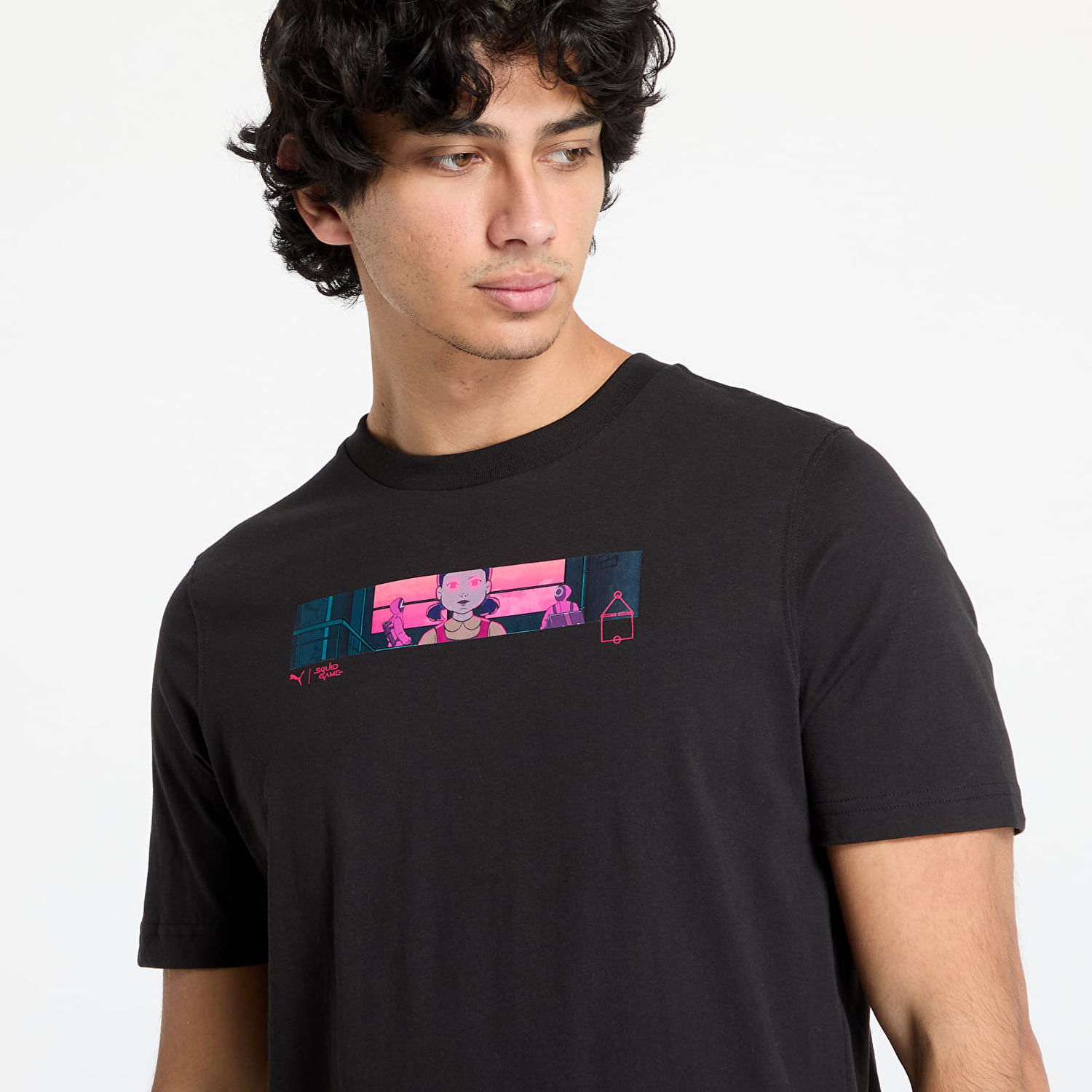 Тениска Puma Black Graphic T-Shirt Черно | 62742601, 1
