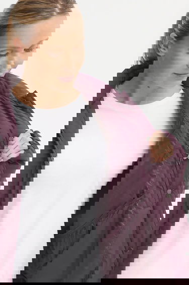 Яке New Balance Transitional Collared Button-Front Jacket Лилаво | WJ43506PLN, 5