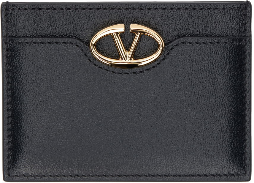 Портфейл Valentino Garavani Black 'The Bold Edition' VLogo Card Holder Черно | 5W2P0AD3MIM, 0