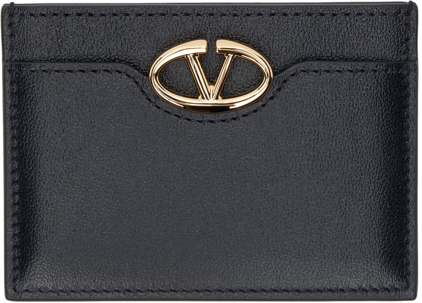 Портфейл Valentino Garavani Black 'The Bold Edition' VLogo Card Holder Черно | 5W2P0AD3MIM