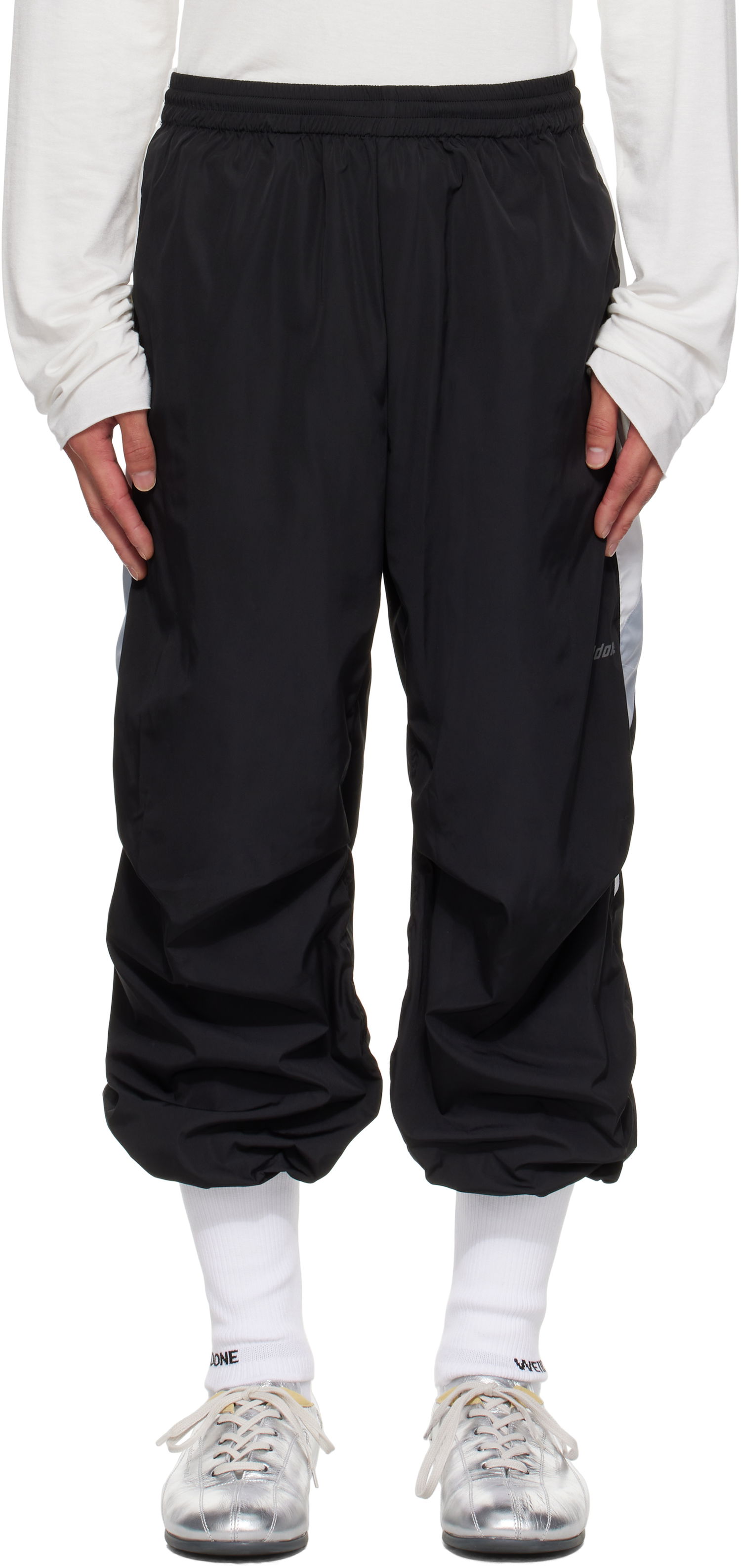Спортни панталони We11done We11done Socks Track Pants Черно | WD-PT2-25-213-M-BK, 0