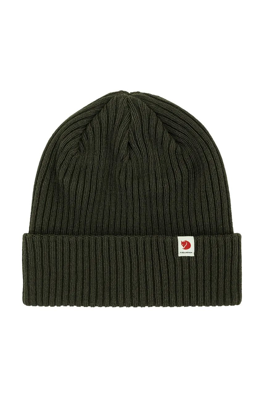 Шапка FJÄLLRÄVEN Rib Hat Beanie Зелено | F13100184.662, 0