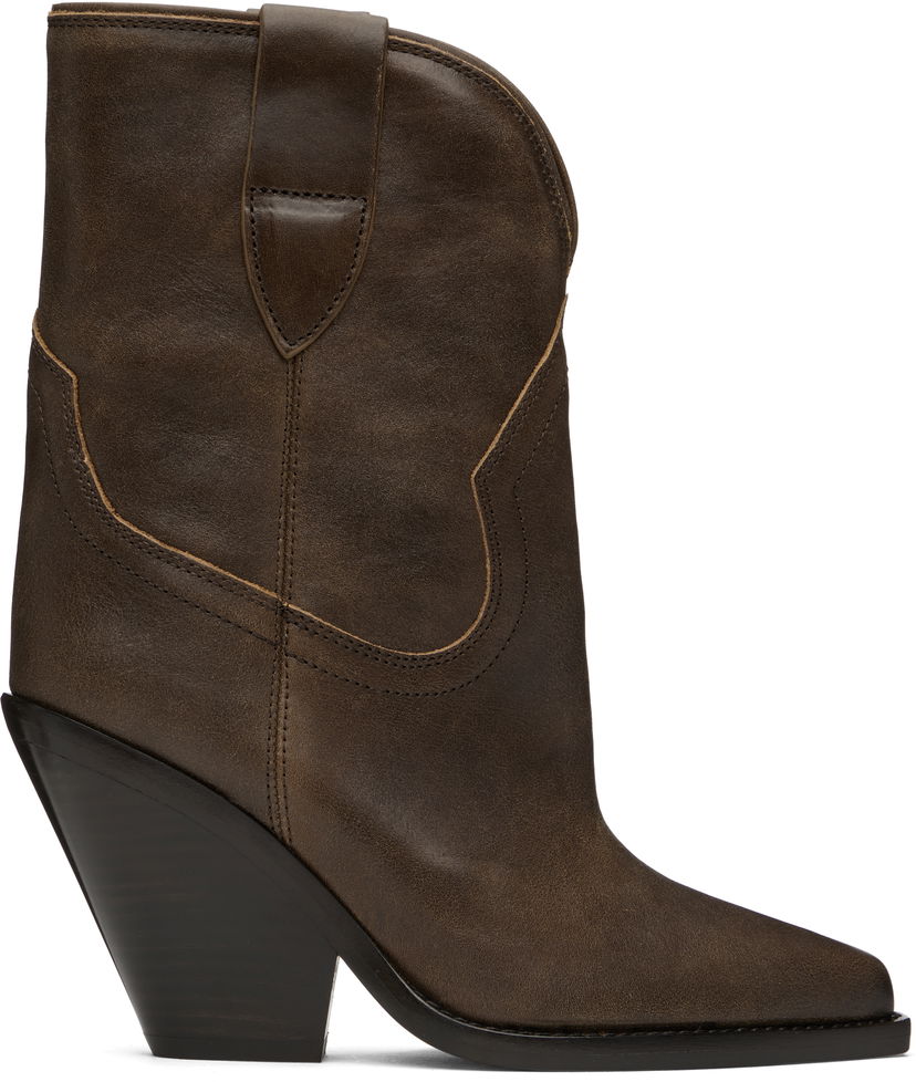 Облекло ISABEL MARANT Isabel Marant Leyane Ankle Boots Кафяво | 24HBO0004FA-B4A23S