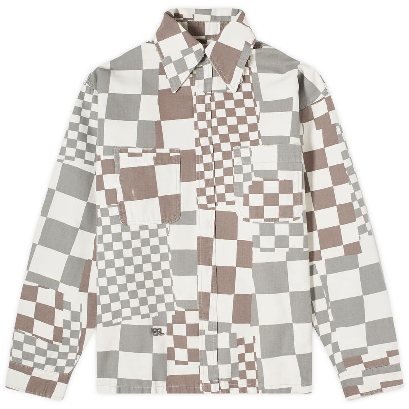 Риза ERL Checkerboard Canvas Shirt Многоцветен | ERL08J010-BKW