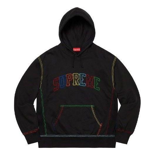 Суитчър Supreme Big Stitch Graphic Print Hoodie Черно | SUP-FW20-220