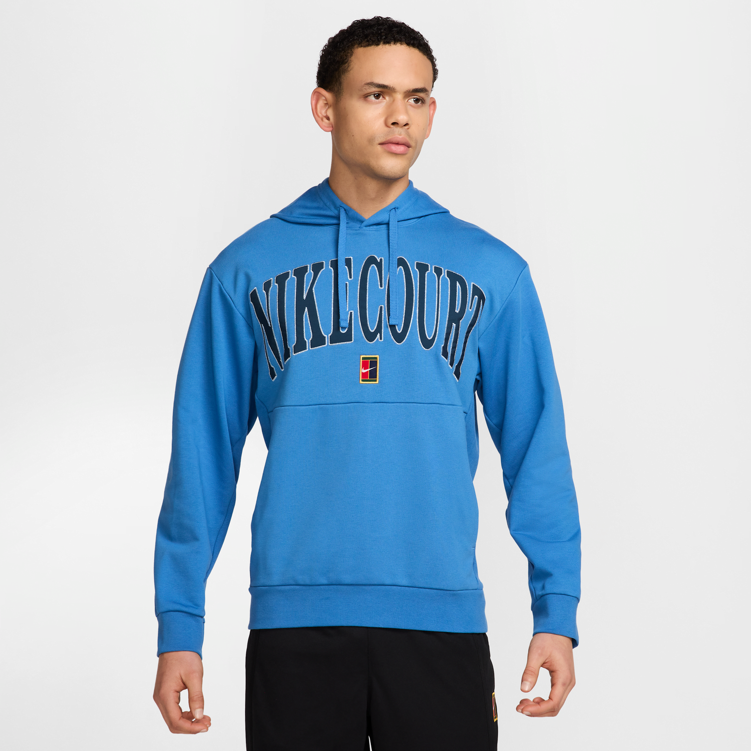 Суитчър Nike NikeCourt Heritage Dri-FIT Fleece Tennis Hoodie Синьо | FQ2093-402, 0