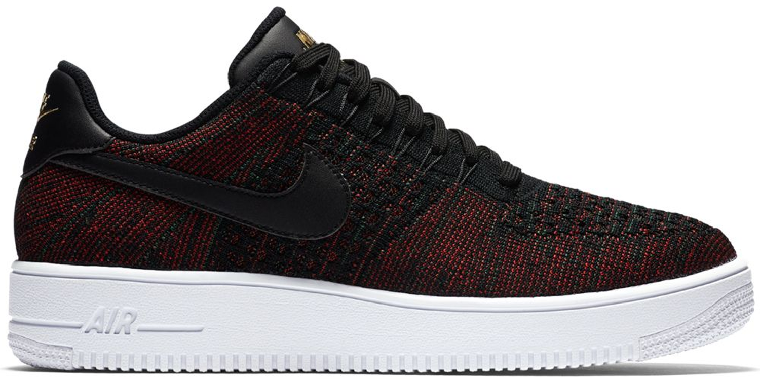 Кецове и обувки Nike Air Force 1 Ultra Flyknit Low "Black Metallic Gold" Черно | 817419-005, 0
